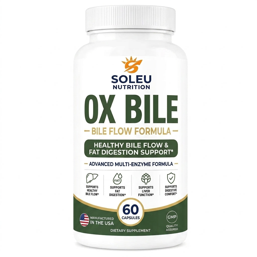 Ox Bile Bile Flow Formula with Artichoke & Digestive Enzymes – 60ct