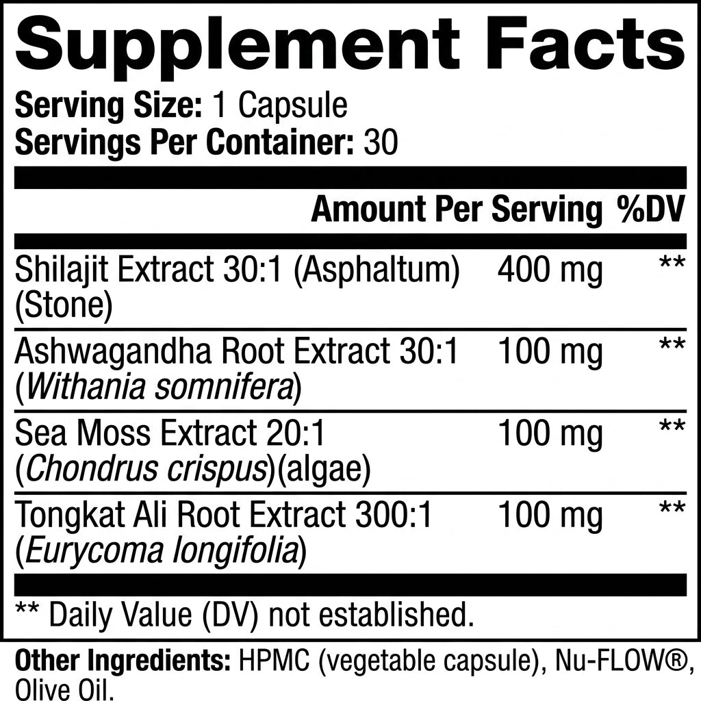 Shilajit Adaptogen Complex